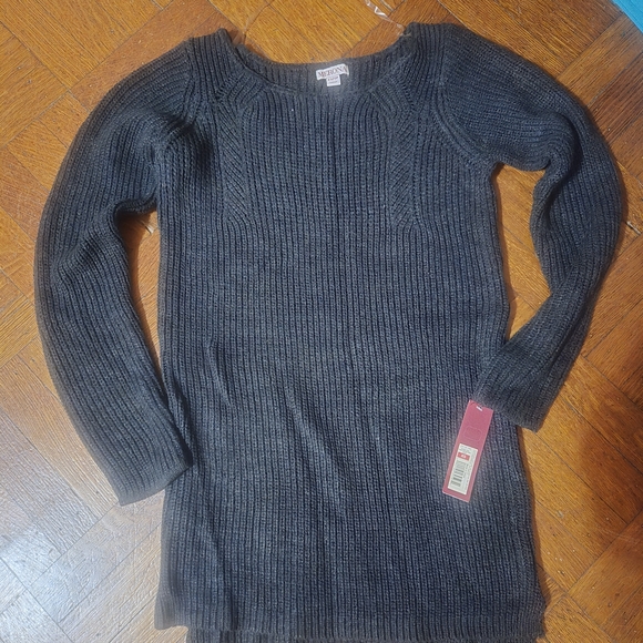Merona Dark Gray Crew Neck Sweater - Picture 3 of 5